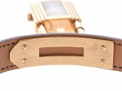 Hermes Black Gold Plated Kelly KE1.201 Women's Wristwatch 20Ã38MM For Women -Deals Hermes Store luxury women hermes used watches p239576 002