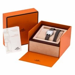 Hermes White Stainless Steel Cape Cod CT1.210 Women's Wristwatch 26MM For Women -Deals Hermes Store luxury women hermes used watches p244363 008