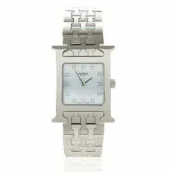 Hermes H Stainless Steel Womens Wristwatch 22 MM For Women -Deals Hermes Store luxury women hermes used watches p24493 005