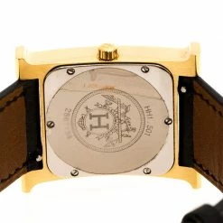Hermes Yellow Gold Plated Stainless Steel Heure H Women's Wristwatch 26 Mm For Women 13 Hermes Yellow Gold Plated Stainless Steel Heure H Women's Wristwatch 26 Mm For Women -Deals Hermes Store luxury women hermes used watches p248516 001