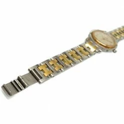 Hermes Gold And Stainless Steel Clipper Quartz Cl 3.240 Analog Women's Wristwatch 24MM For Women -Deals Hermes Store luxury women hermes used watches p267671 003