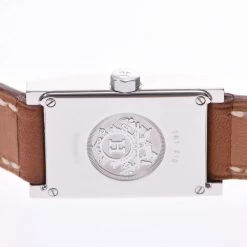 Hermes Silver Stainless Steel Tandem De Bourtour TA1.210 Quartz Women's Wristwatch 29 MM For Women -Deals Hermes Store luxury women hermes used watches p321129 002