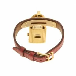Hermes Champagne Gold Tone Stainless Steel Kelly KE1.210 Women's Wristwatch 20.5 MM For Women -Deals Hermes Store luxury women hermes used watches p321132 005
