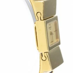 Hermes Champagne Gold Plated Stainless Steel Loque Quartz LO1.201 Women's Wristwatch 20 MM For Women -Deals Hermes Store luxury women hermes used watches p321136 006