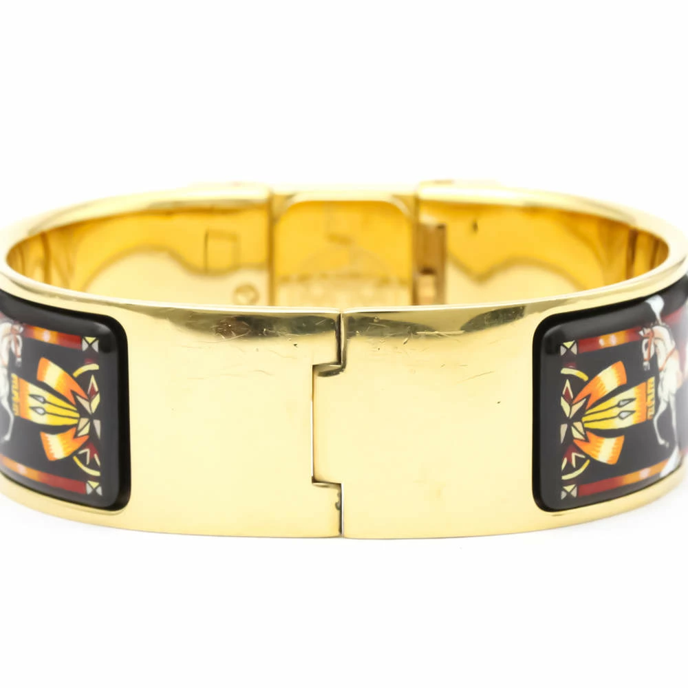 Hermes Champagne Gold Plated Stainless Steel Loquet Quartz LO1.201 Women's Wristwatch 20 MM For Women 6 Hermes Champagne Gold Plated Stainless Steel Loquet Quartz LO1.201 Women's Wristwatch 20 MM For Women - Image 4