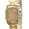 Hermes Gold Stainless Steel Gold Toned Rallye RA1.240 Women's Wristwatch 20MM For Women -Deals Hermes Store luxury women hermes used watches p41496 001