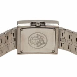 Hermes Creme Stainless Steel BE1.210 Women's Wristwatch 25MM For Women -Deals Hermes Store luxury women hermes used watches p41672 0004