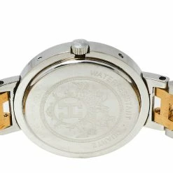 Hermes Cream Two-Tone Stainless Steel Clipper Women's Wristwatch 30 Mm For Women -Deals Hermes Store luxury women hermes used watches p446153 004
