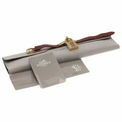 Hermes Burgundy Gold-Plated Stainless Steel Kelly Women's Wristwatch 20MM For Women -Deals Hermes Store luxury women hermes used watches p47218 006