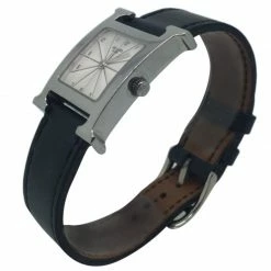 Hermes Off-White Stainless Steel Heure H Women's Wristwatch 26MM For Women 11 Hermes Off-White Stainless Steel Heure H Women's Wristwatch 26MM For Women -Deals Hermes Store luxury women hermes used watches p48271 003