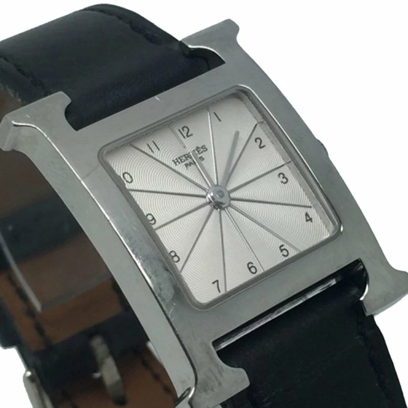 Hermes Off-White Stainless Steel Heure H Women's Wristwatch 26MM For Women 6 Hermes Off-White Stainless Steel Heure H Women's Wristwatch 26MM For Women - Image 4