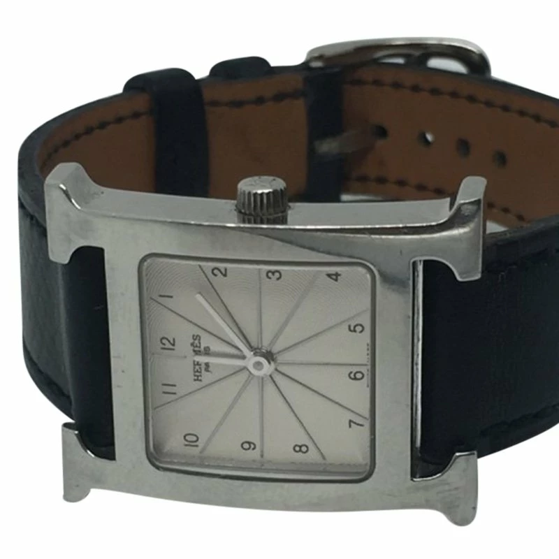 Hermes Off-White Stainless Steel Heure H Women's Wristwatch 26MM For Women 8 Hermes Off-White Stainless Steel Heure H Women's Wristwatch 26MM For Women - Image 6