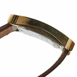 Hermes White Gold Plated Stainless Steel Leather Heure H HH1.501 Women's Wristwatch 26 Mm For Women -Deals Hermes Store luxury women hermes used watches p495840 004