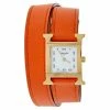 Hermes White Gold Plated Stainless Steel Leather Double Tour HS036737WW00 Women's Wristwatch 21 Mm For Women 2 Hermes White Gold Plated Stainless Steel Leather Double Tour HS036737WW00 Women's Wristwatch 21 Mm For Women -Deals Hermes Store luxury women hermes used watches p505143 1633500412 007