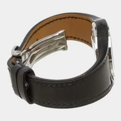 Hermes Stainless Steel Black Leather Harnais Watch For Women 15 Hermes Stainless Steel Black Leather Harnais Watch For Women -Deals Hermes Store luxury women hermes used watches p521460 007