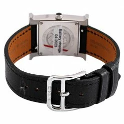 Hermes Black Stainless Steel Diamond Leather Heure H W046478WW00 Women's Wristwatch 21 Mm For Women -Deals Hermes Store luxury women hermes used watches p533522 005