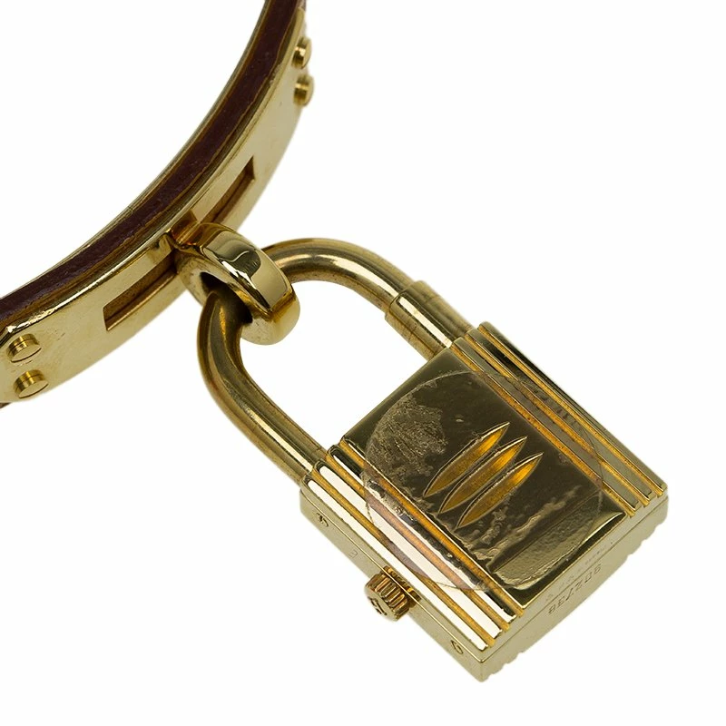 Hermes White Gold-Plated Stainless Steel Kelly Women's Wristwatch 20MM For Women 7 Hermes White Gold-Plated Stainless Steel Kelly Women's Wristwatch 20MM For Women - Image 5