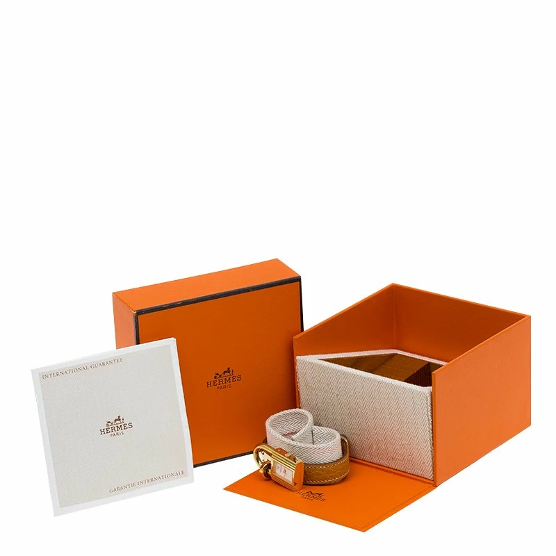 Hermes White Gold-Plated Stainless Steel Kelly Women's Wristwatch 20MM For Women 10 Hermes White Gold-Plated Stainless Steel Kelly Women's Wristwatch 20MM For Women - Image 8