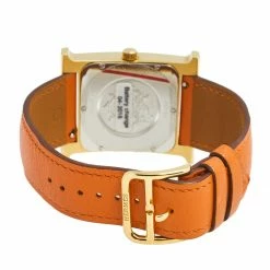 Hermes White Gold Plated Stainless Steel Heure H GM HH1.801 Women's Wristwatch 30 MM For Women -Deals Hermes Store luxury women hermes used watches p560520 009