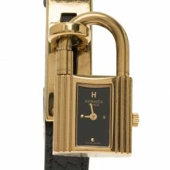 Hermes Black Stainless Steel Kelly Women's Wristwatch 20MM For Women -Deals Hermes Store luxury women hermes used watches p56311 003