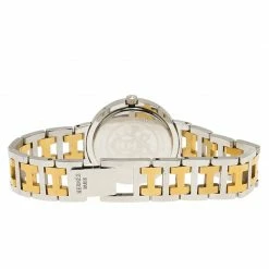 Hermes White Gold-Plated Stainless Steel Clipper Women's Wristwatch 30MM For Women 12 Hermes White Gold-Plated Stainless Steel Clipper Women's Wristwatch 30MM For Women -Deals Hermes Store luxury women hermes used watches p57017 005