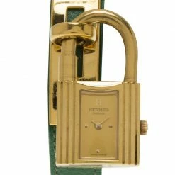 Hermes Champagne Gold-Plated Steel Kelly Women's Wristwatch 20MM For Women 10 Hermes Champagne Gold-Plated Steel Kelly Women's Wristwatch 20MM For Women -Deals Hermes Store luxury women hermes used watches p57019 003