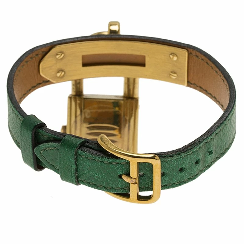 Hermes Champagne Gold-Plated Steel Kelly Women's Wristwatch 20MM For Women 7 Hermes Champagne Gold-Plated Steel Kelly Women's Wristwatch 20MM For Women - Image 5