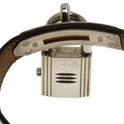 Hermes Silver Stainless Steel Kelly Women's Wristwatch 20MM For Women -Deals Hermes Store luxury women hermes used watches p57024 0003