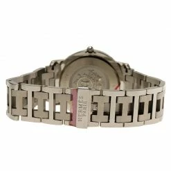 Hermes Black Stainless Steel Clipper Women's Wristwatch 36MM For Women -Deals Hermes Store luxury women hermes used watches p60247 0005