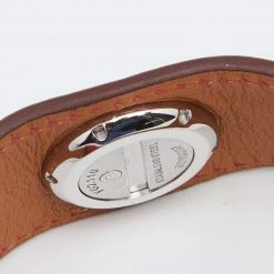 Hermes White Stainless Steel 1P Diamond Leather Faubourg Manchette W042630WW00 Women's Wristwatch 19.50 Mm For Women 16 Hermes White Stainless Steel 1P Diamond Leather Faubourg Manchette W042630WW00 Women's Wristwatch 19.50 Mm For Women -Deals Hermes Store luxury women hermes used watches p628481 005