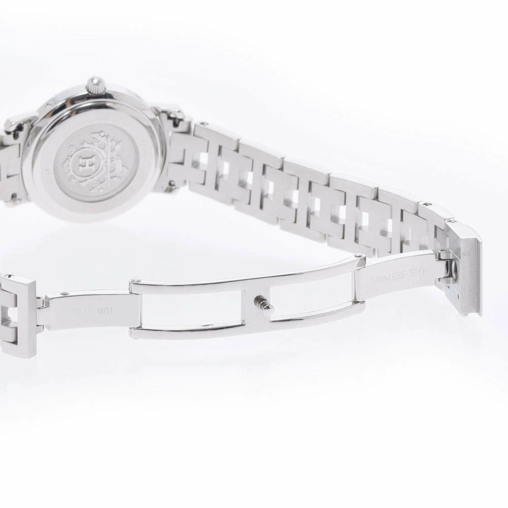 Hermes Pink Stainless Steel Clipper CL4.210 Women's Wristwatch 24 Mm For Women 13 Hermes Pink Stainless Steel Clipper CL4.210 Women's Wristwatch 24 Mm For Women - Image 11