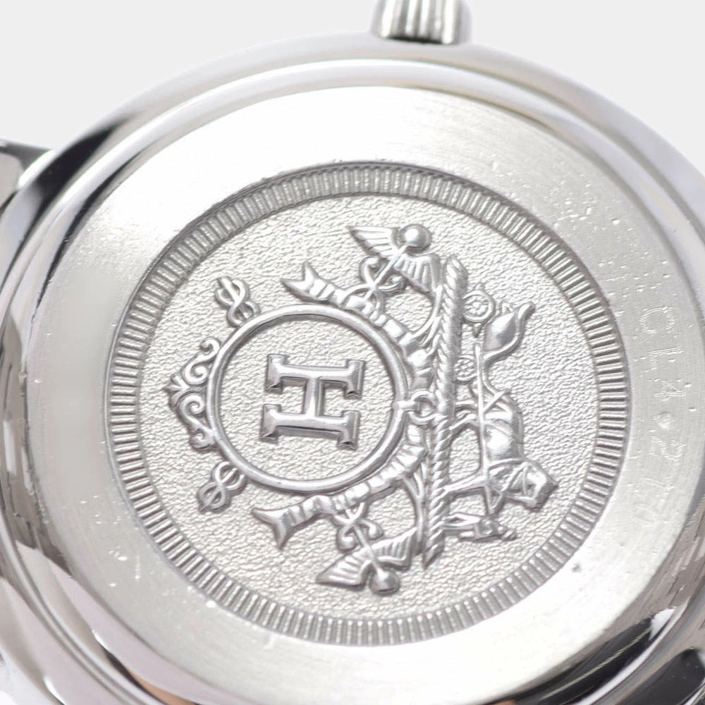 Hermes Pink Stainless Steel Clipper CL4.210 Women's Wristwatch 24 Mm For Women 5 Hermes Pink Stainless Steel Clipper CL4.210 Women's Wristwatch 24 Mm For Women - Image 3