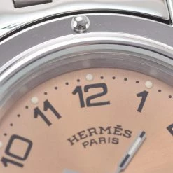 Hermes Pink Stainless Steel Clipper CL4.210 Women's Wristwatch 24 Mm For Women 21 Hermes Pink Stainless Steel Clipper CL4.210 Women's Wristwatch 24 Mm For Women -Deals Hermes Store luxury women hermes used watches p644060 011