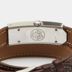 Hermes White Stainless Steel Kelly 2 Double Tour KT1.210 Women's Wristwatch 15 Mm For Women -Deals Hermes Store luxury women hermes used watches p658056 002