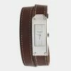 Hermes White Stainless Steel Kelly 2 Double Tour KT1.210 Women's Wristwatch 15 Mm For Women 1 Hermes White Stainless Steel Kelly 2 Double Tour KT1.210 Women's Wristwatch 15 Mm For Women -Deals Hermes Store luxury women hermes used watches p658056 005
