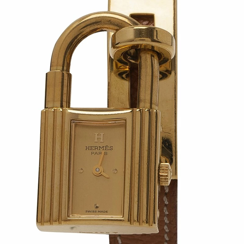 Hermes Gold Gold-Plated Stainless Steel Kelly Women's Wristwatch 20MM For Women 3 Hermes Gold Gold-Plated Stainless Steel Kelly Women's Wristwatch 20MM For Women