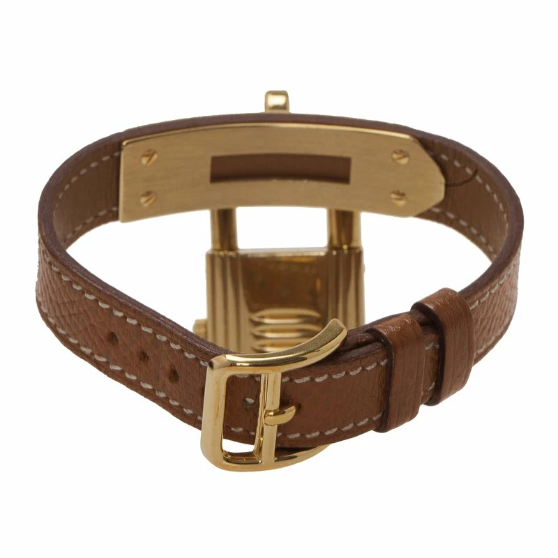 Hermes Gold Gold-Plated Stainless Steel Kelly Women's Wristwatch 20MM For Women 7 Hermes Gold Gold-Plated Stainless Steel Kelly Women's Wristwatch 20MM For Women - Image 5