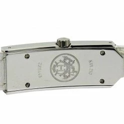 Hermes White Stainless Steel Kelly 2 Double Tour Women's Wristwatch 15MM For Women -Deals Hermes Store luxury women hermes used watches p87326 004