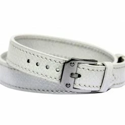 Hermes White Stainless Steel Kelly 2 Double Tour Women's Wristwatch 15MM For Women -Deals Hermes Store luxury women hermes used watches p87326 005