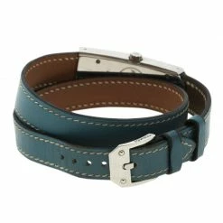 Hermes Mother Of Pearl Diamond Stainless Steel Kelly 2 K1.230 Double Tour Women's Wristwatch 15MM For Women -Deals Hermes Store luxury women hermes used watches p92967 0005